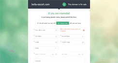 Desktop Screenshot of bella-escort.com