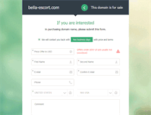 Tablet Screenshot of bella-escort.com